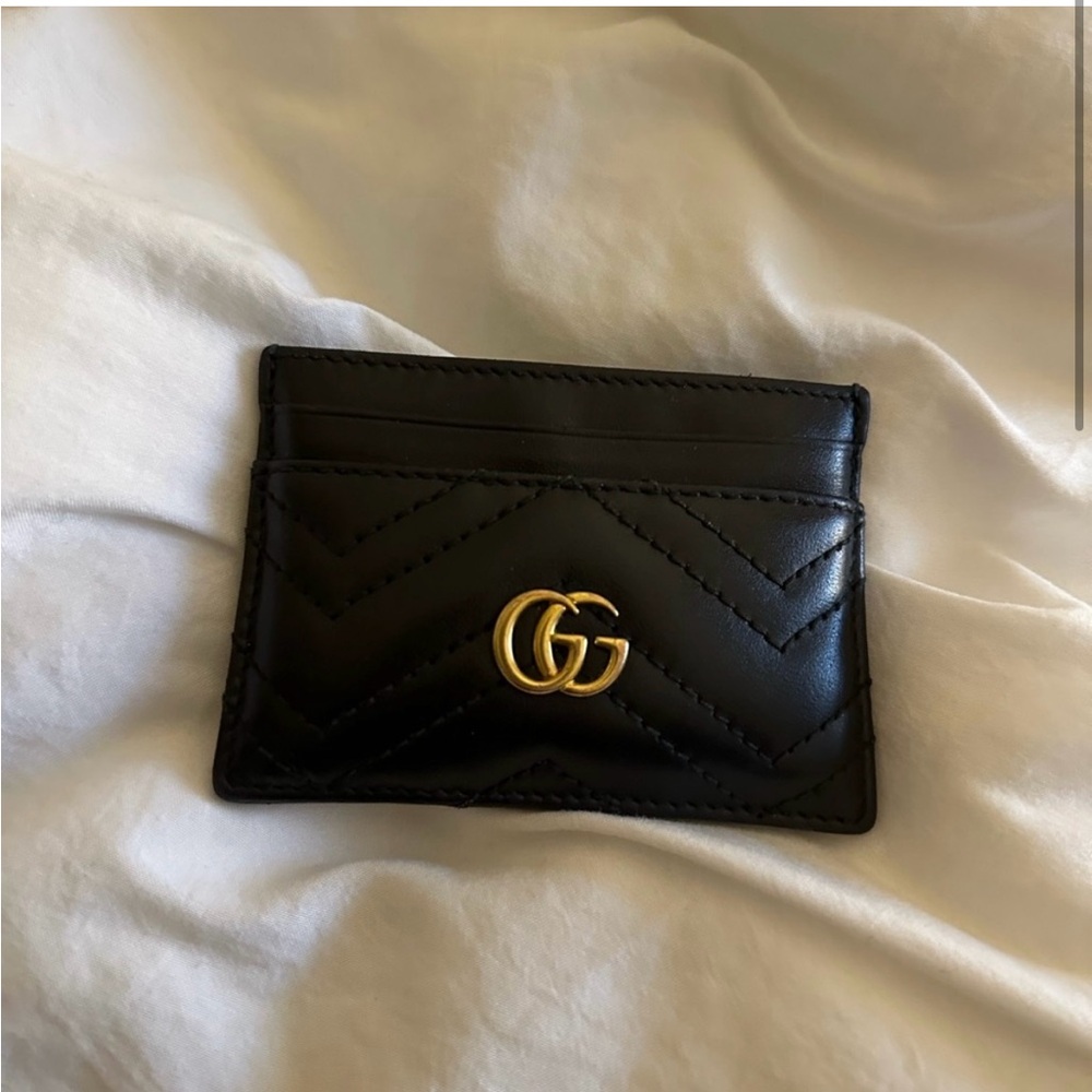 Gucci Black Leather Card Holder